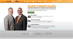 Desktop Screenshot of industryrelations.autotrader.com