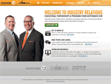 Tablet Screenshot of industryrelations.autotrader.com